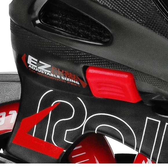 Kids Inline Skates - Black and Red - Picture 7 of 12